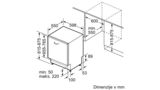 N 90 Popolnoma vgradni pomivalni stroj 60 cm Vario hinge drsni tečaj S199YB800E S199YB800E-4