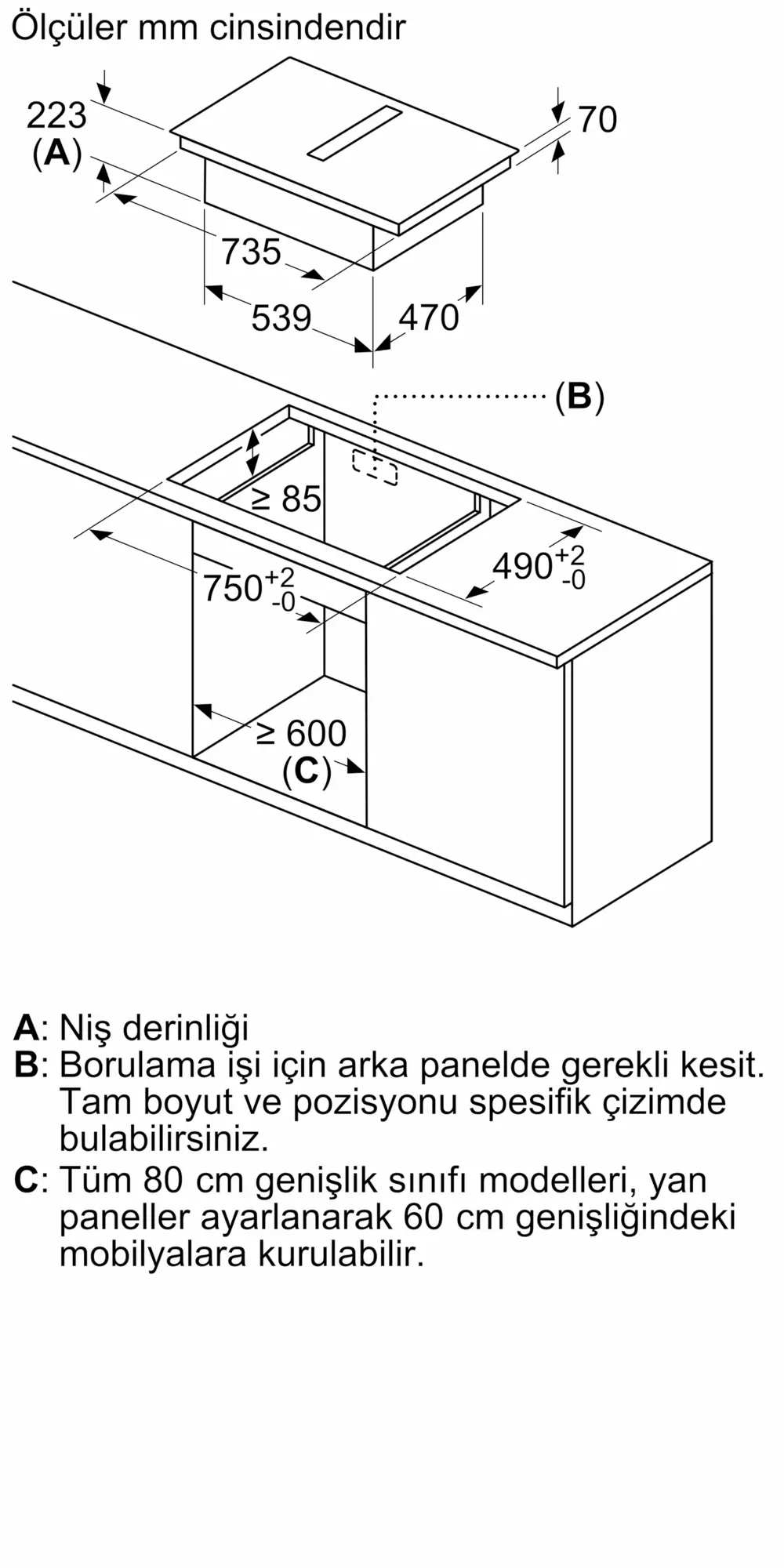 EX877NX68E Davlumbaz Entegreli İndüksiyon Ocak,, | Siemens Ev Aletleri