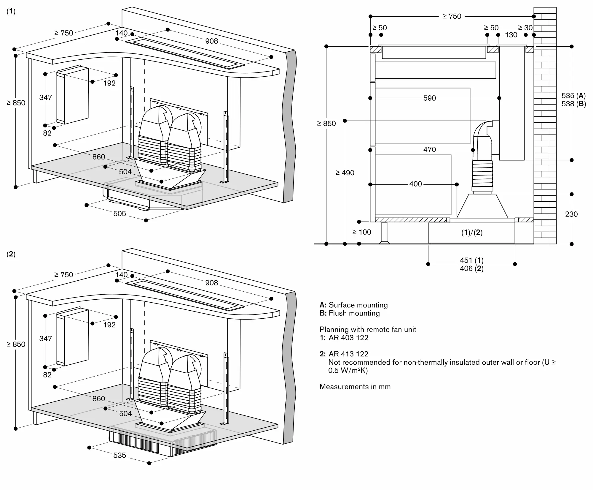AL400192 downdraft extractor | GAGGENAU ZA
