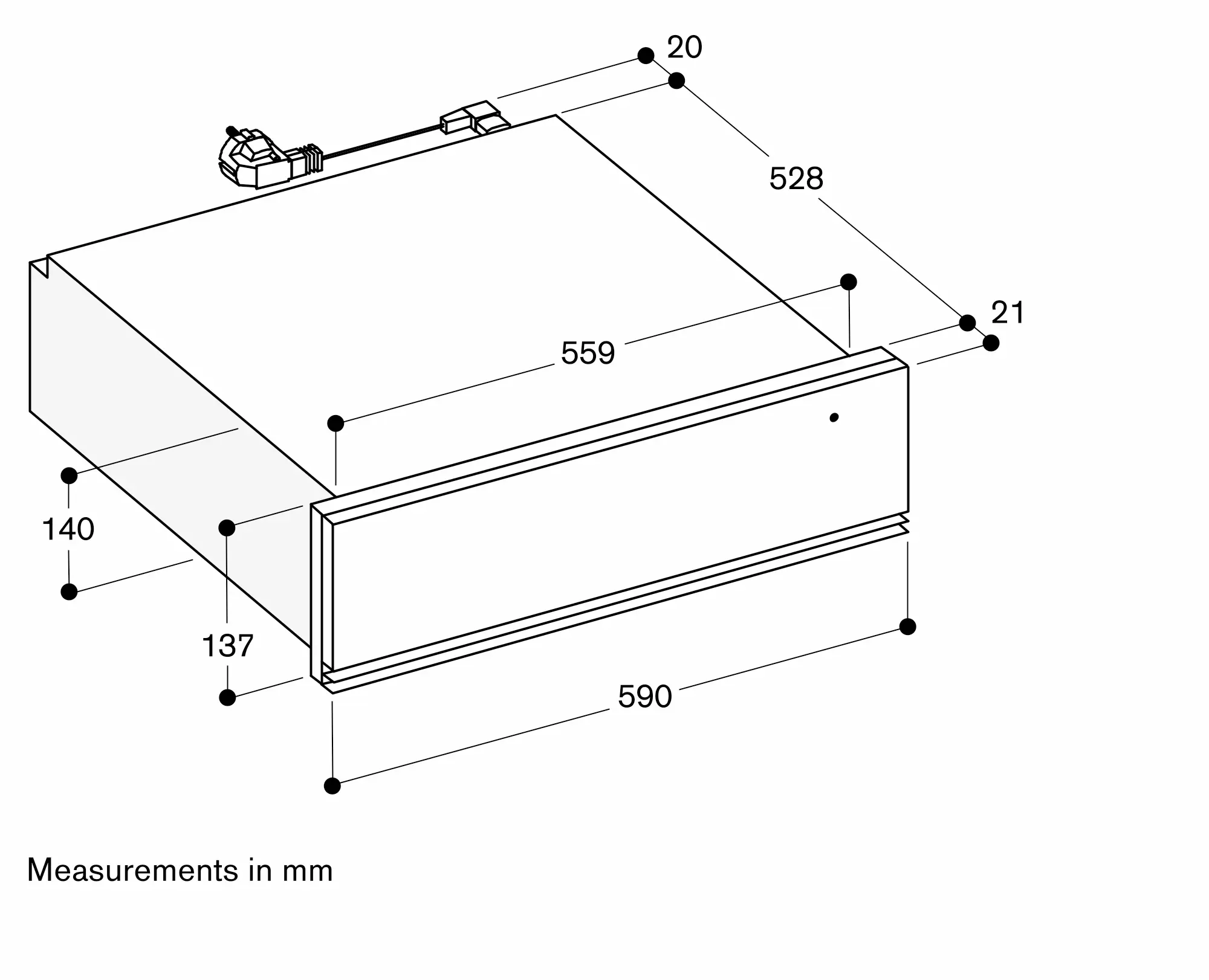 WSP221102 warming drawer | GAGGENAU ZA