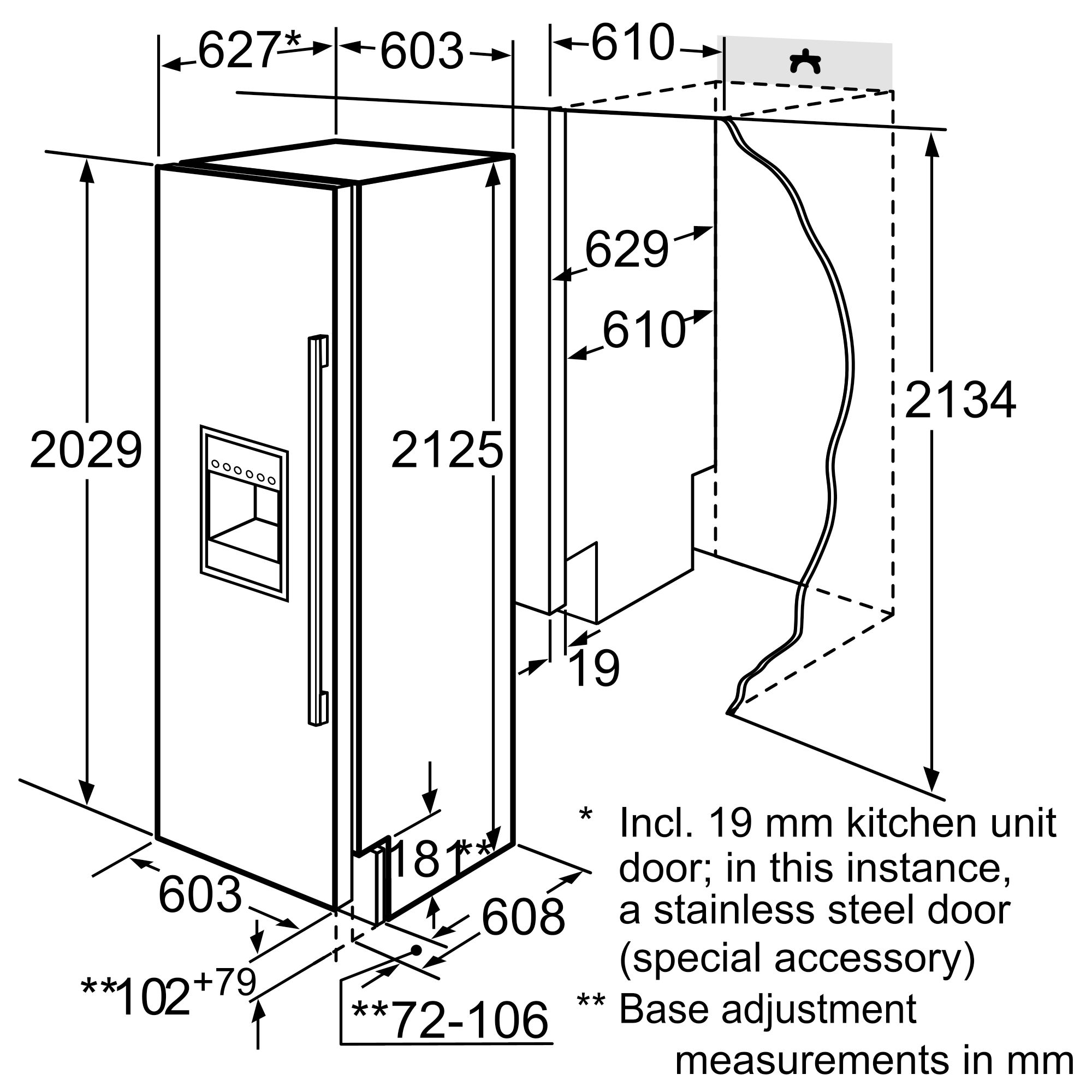 SIEMENS FI24DP32 Builtin Freezer