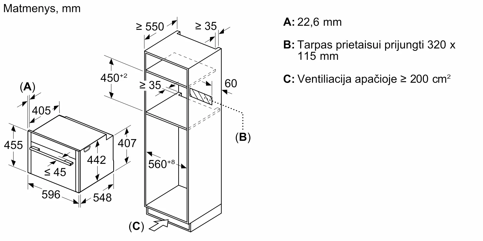 user_a6acc5f3ページ C29MS3AY0 Įmontuojamoji kompaktinė orkaitė su mikrobangų funkcija