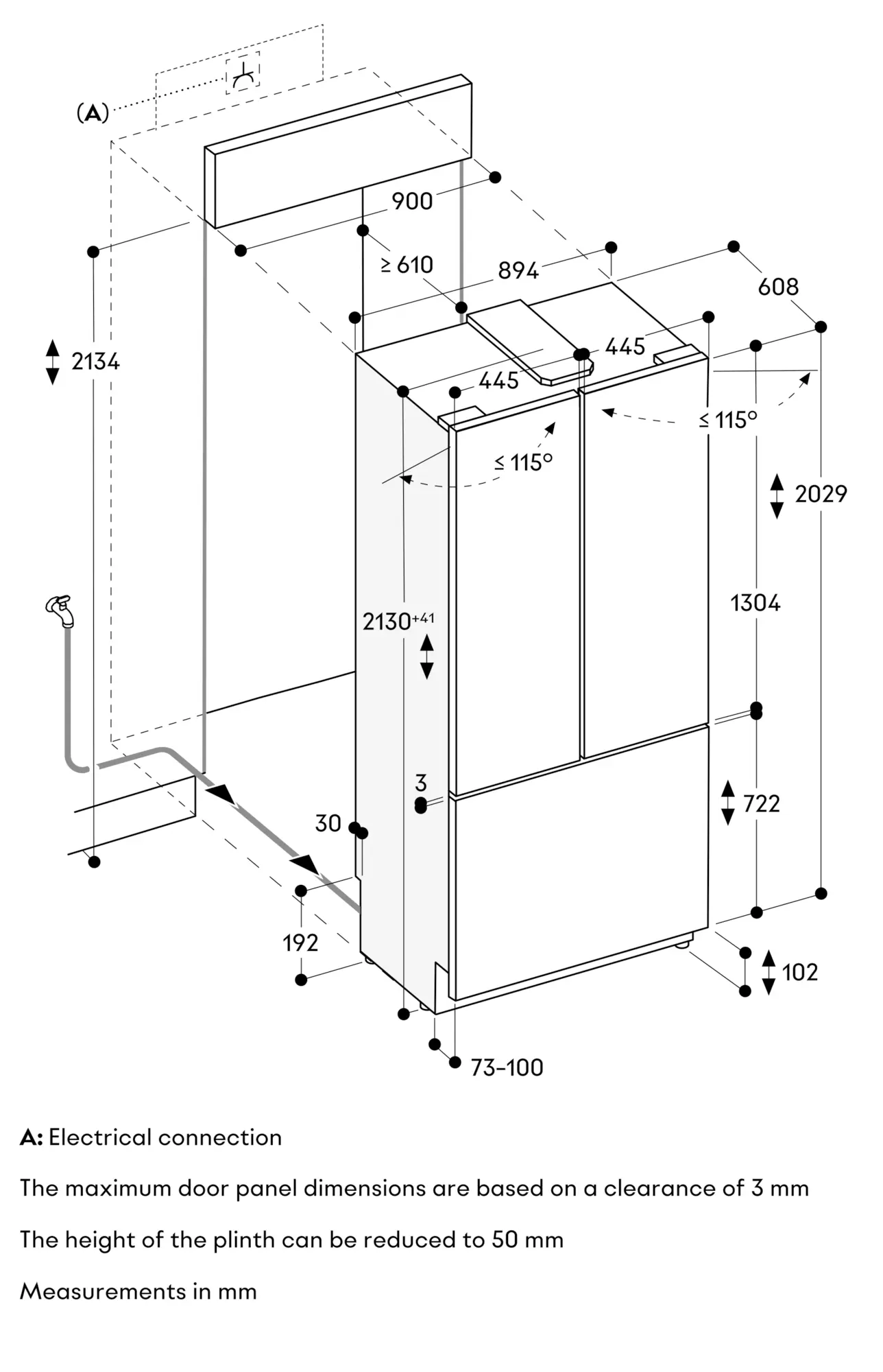 【デイジーページ】 RVY497190 Built-in Fridge-freezer with Freezer at Bottom | GAGGENAU ZA