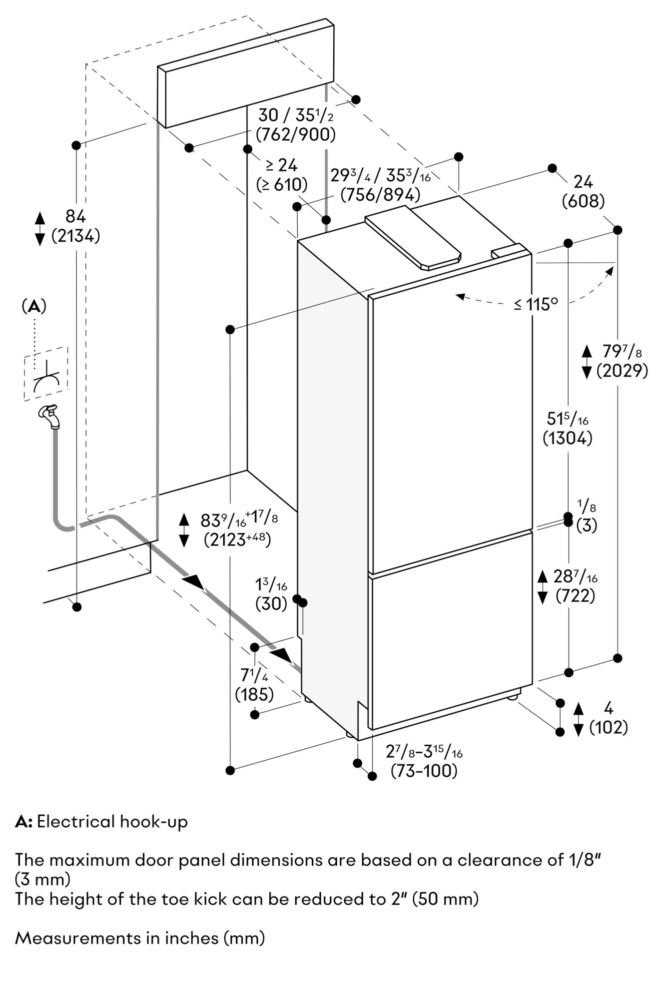 RVB497790 Built-in Bottom Freezer Refrigerator | GAGGENAU CA