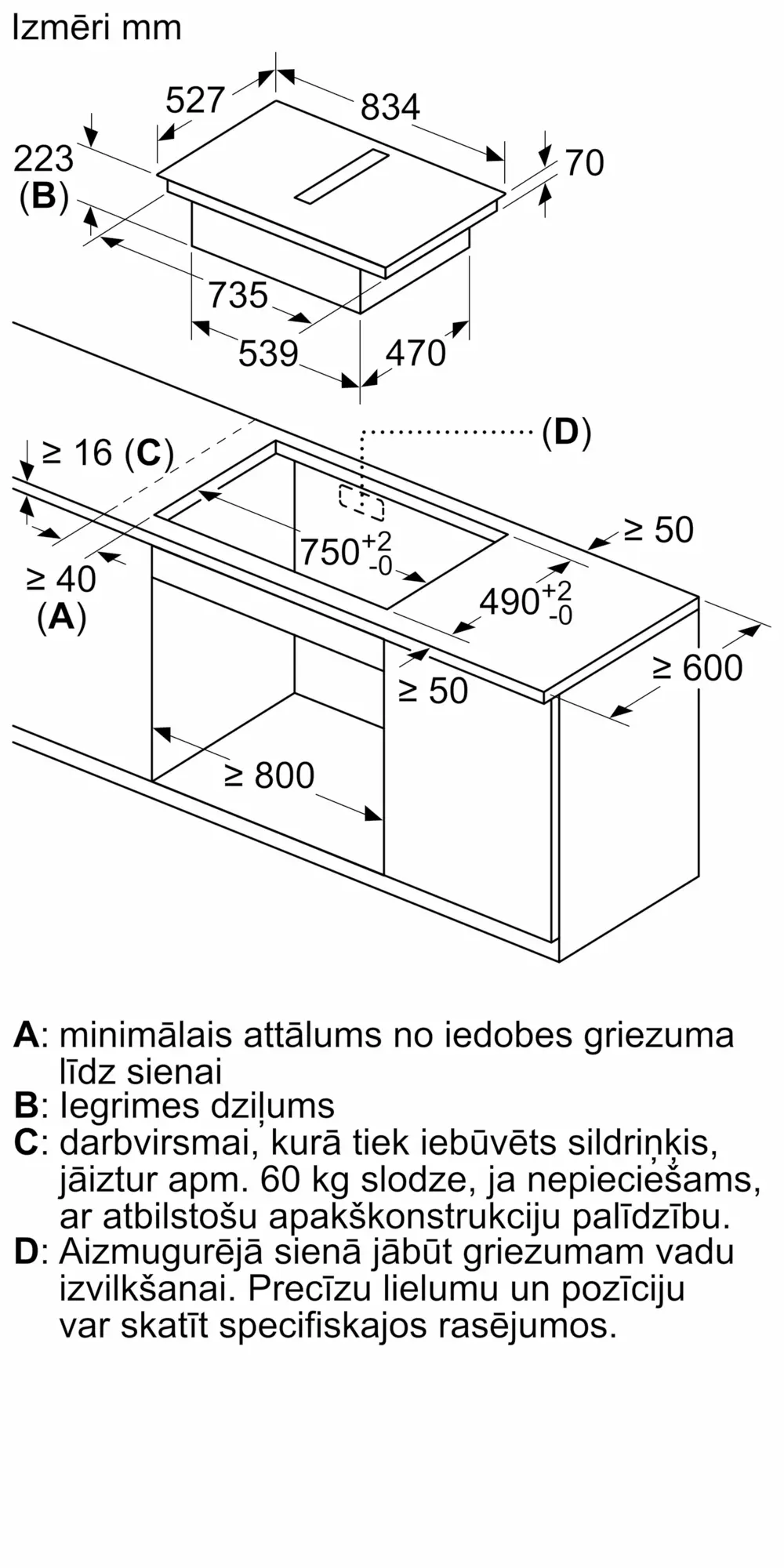 V68YYX4C0 — oficiālais montāžas rasējums