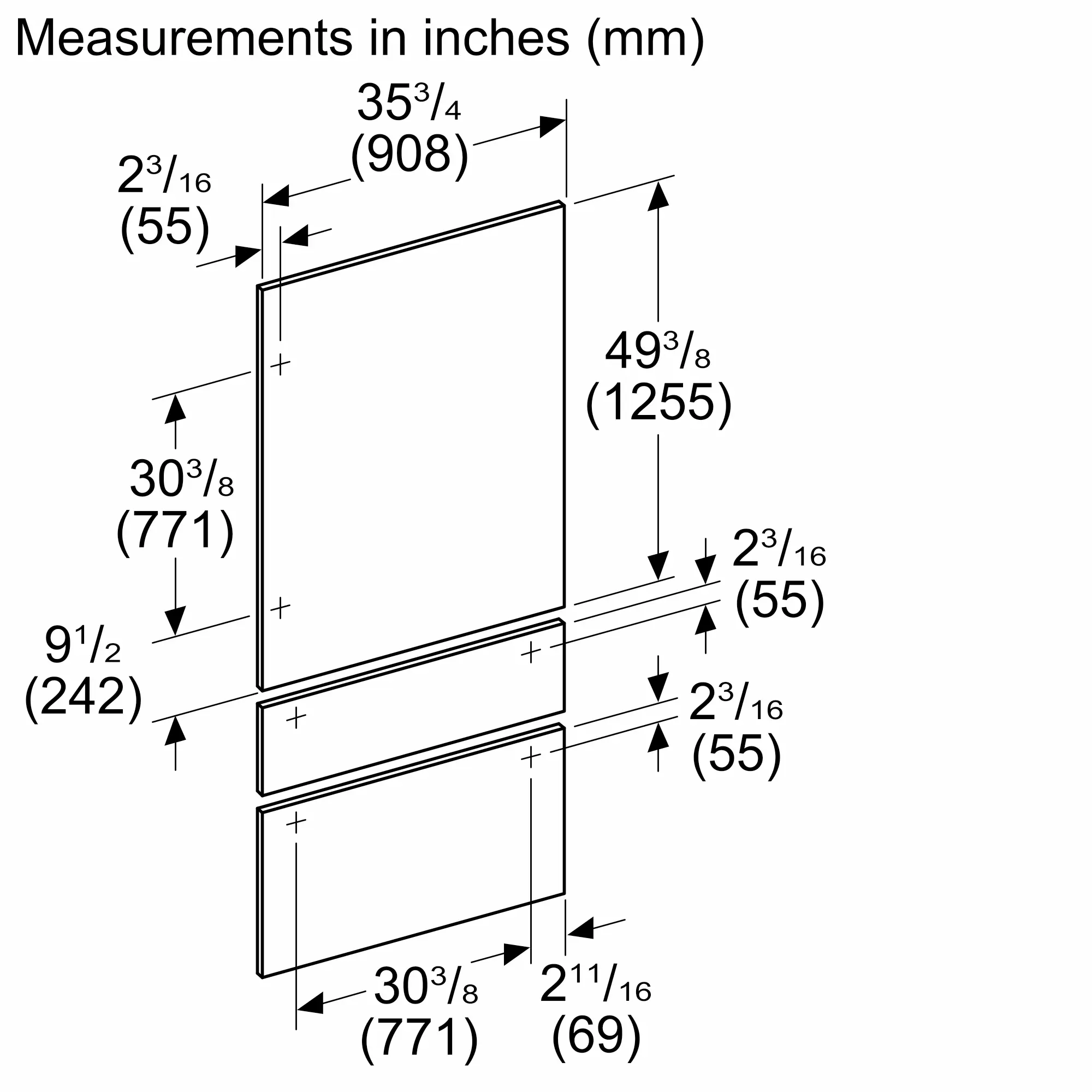 TFL36IB100 Door Panel Kit | THERMADOR US
