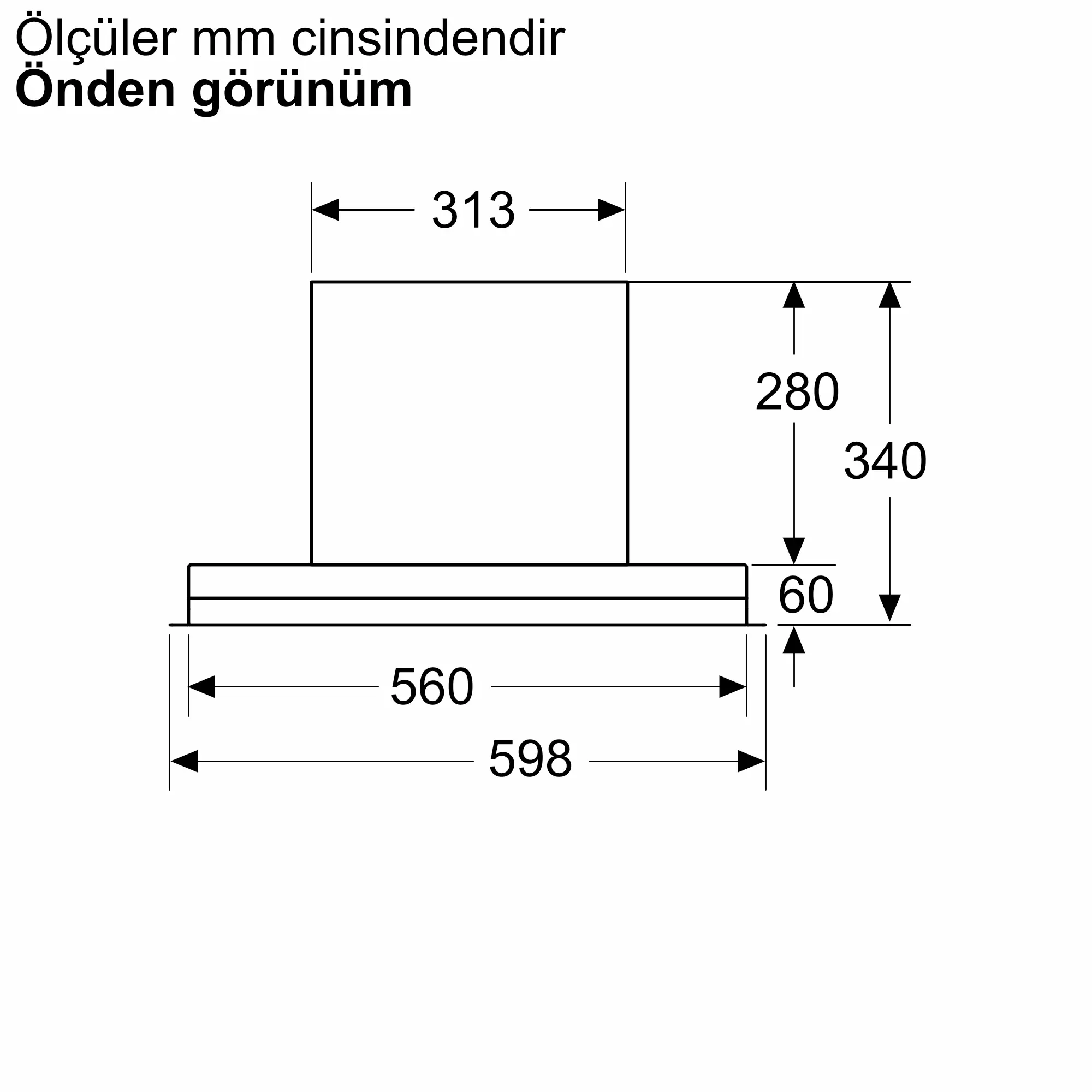 LJ67BDP60 Tam entegre davlumbaz | Siemens Ev Aletleri