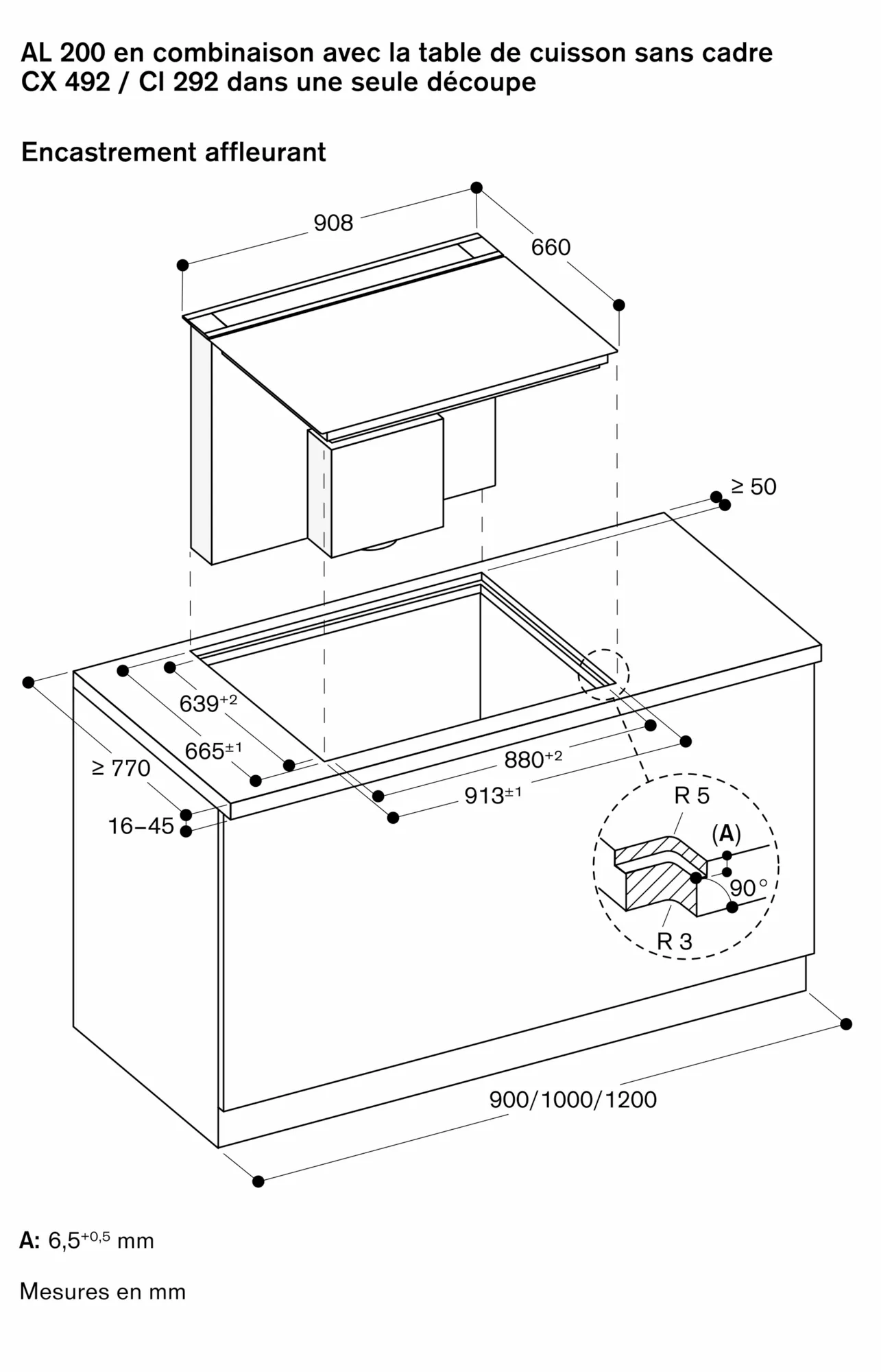 Al200190 Hotte De Plan De Travail Gaggenau Fr 8200