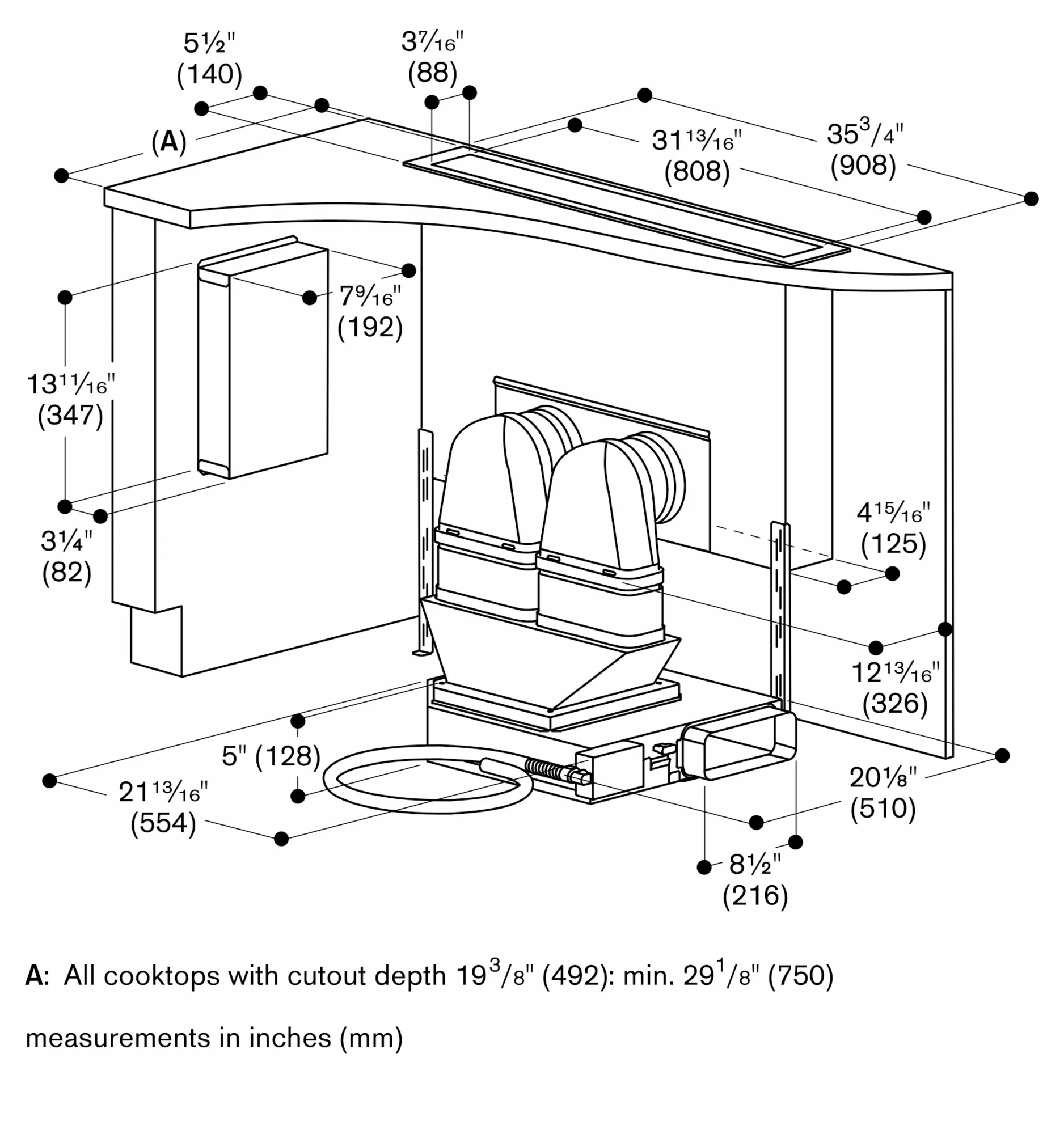 AL400791 Backsplash ventilation | GAGGENAU US