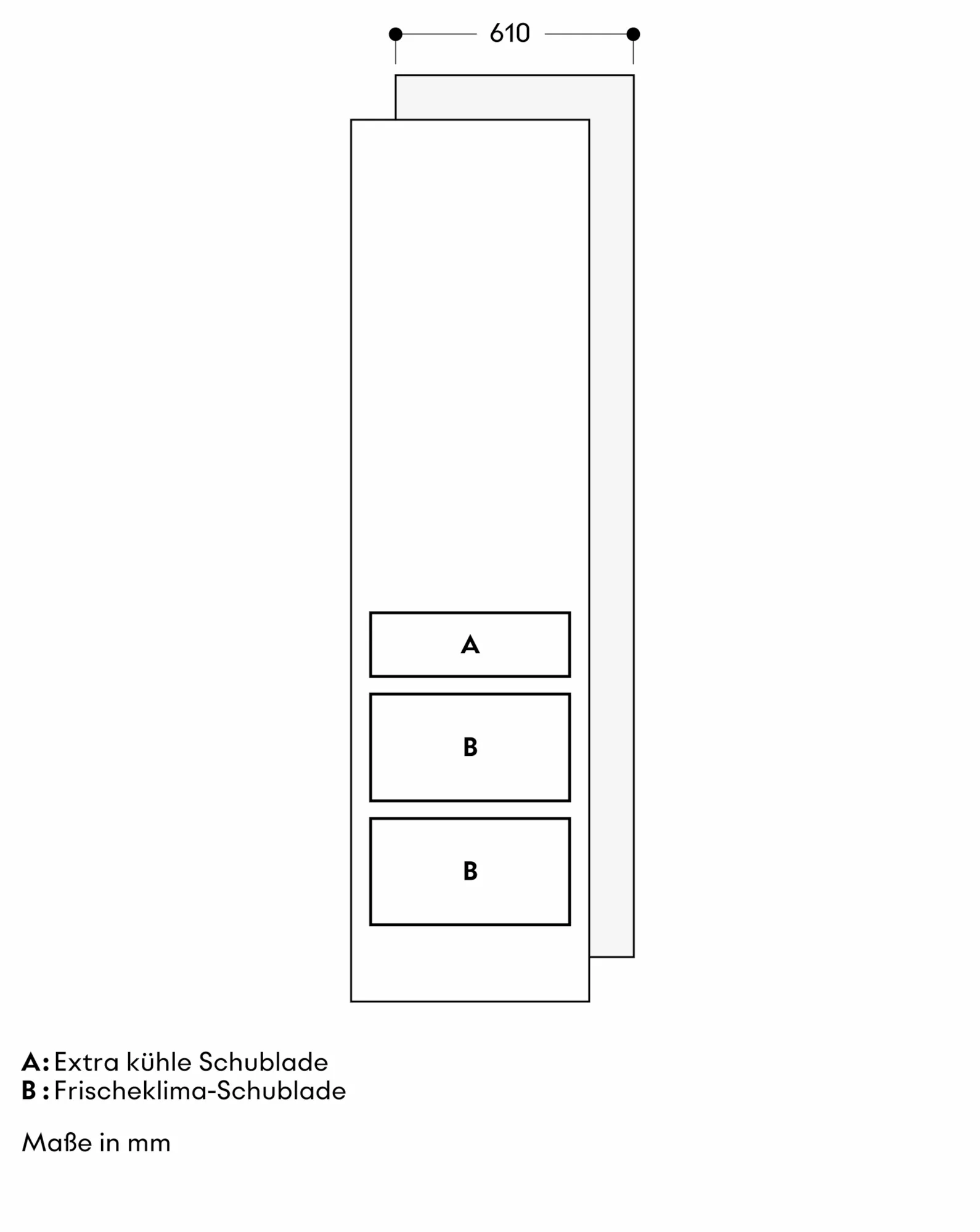 Vario Kältegeräte Serie Expressive Kühlgerät 213.4 x 61 cm - Thumbnail 4