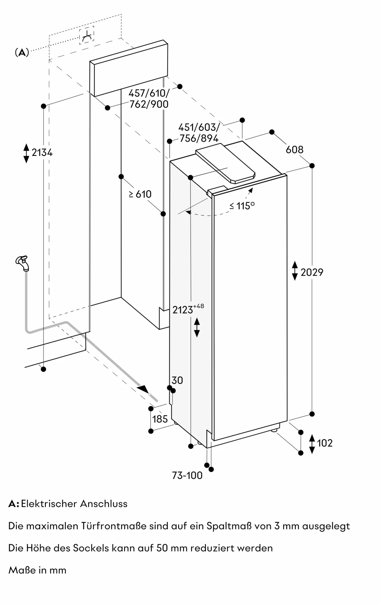 Vario Kältegeräte Serie Expressive Gefriergerät 213.4 x 76.2 cm - Thumbnail 4