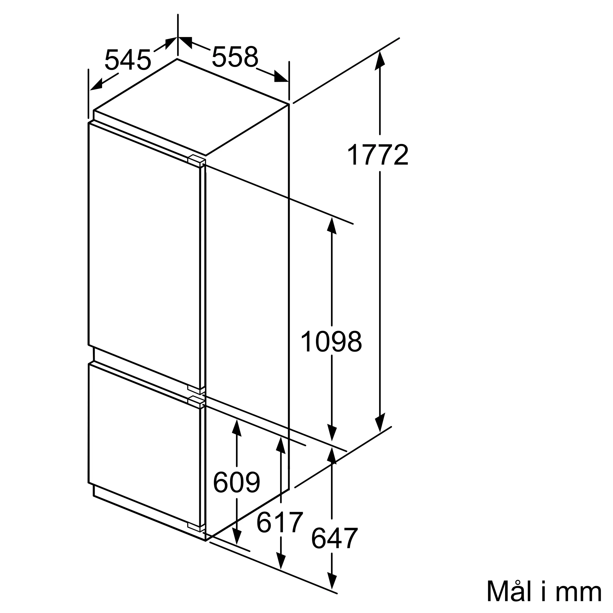 KI87SAF30 Integrert kombiskap | SIEMENS NO