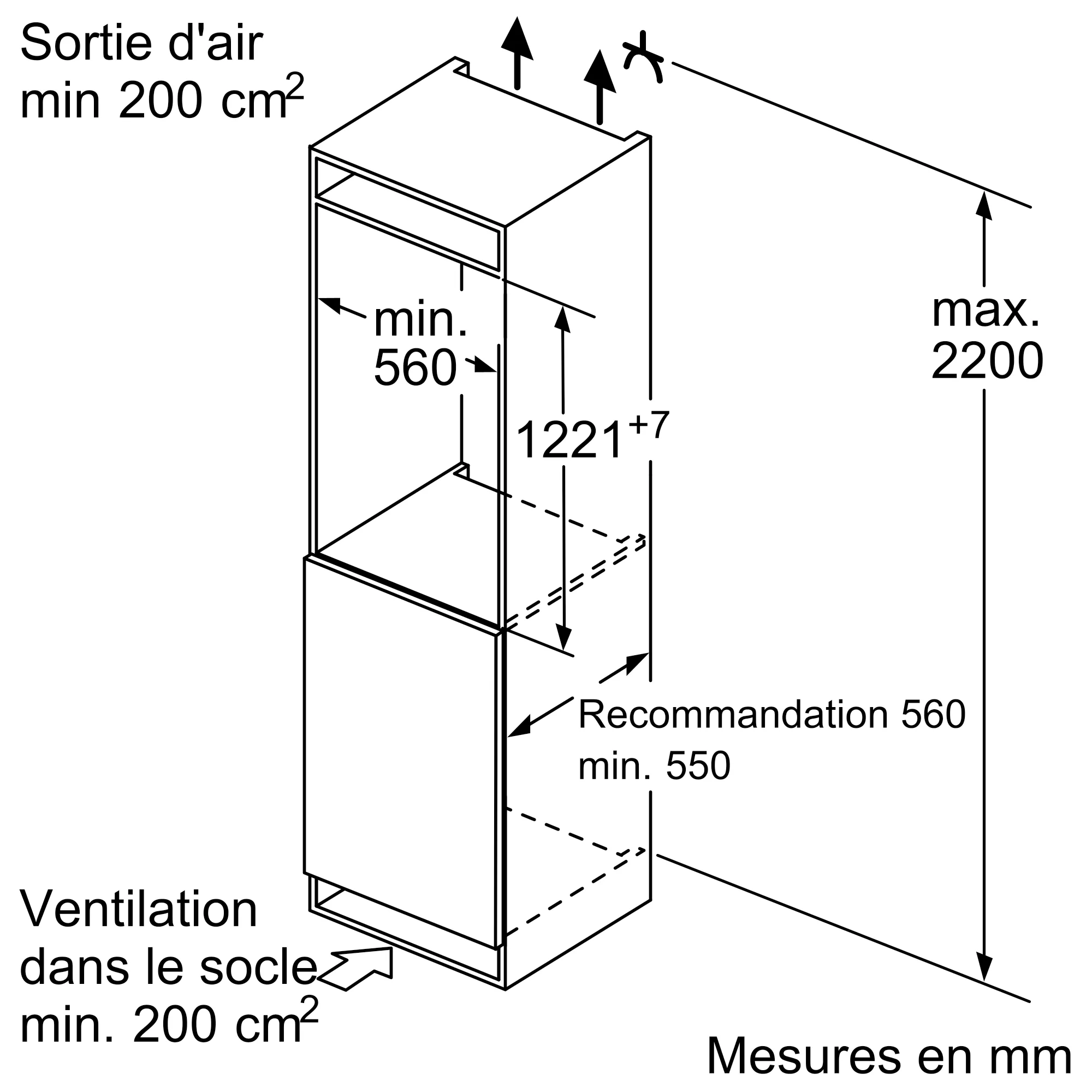 KI41FSDD0 Réfrigérateur intégrable | SIEMENS FR