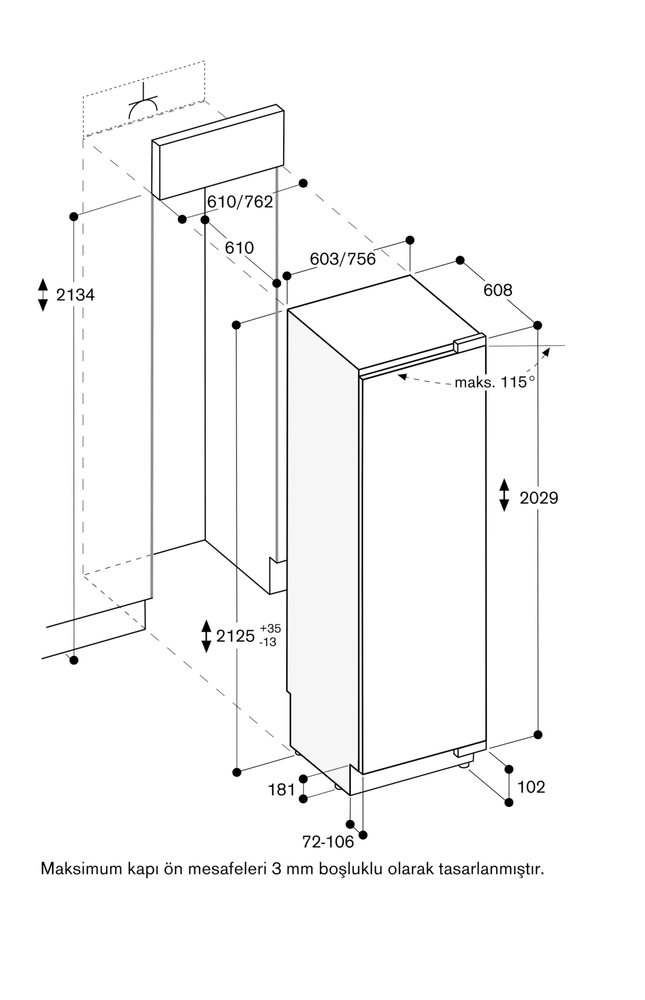 RC462301 Vario built-in fridge | GAGGENAU TR
