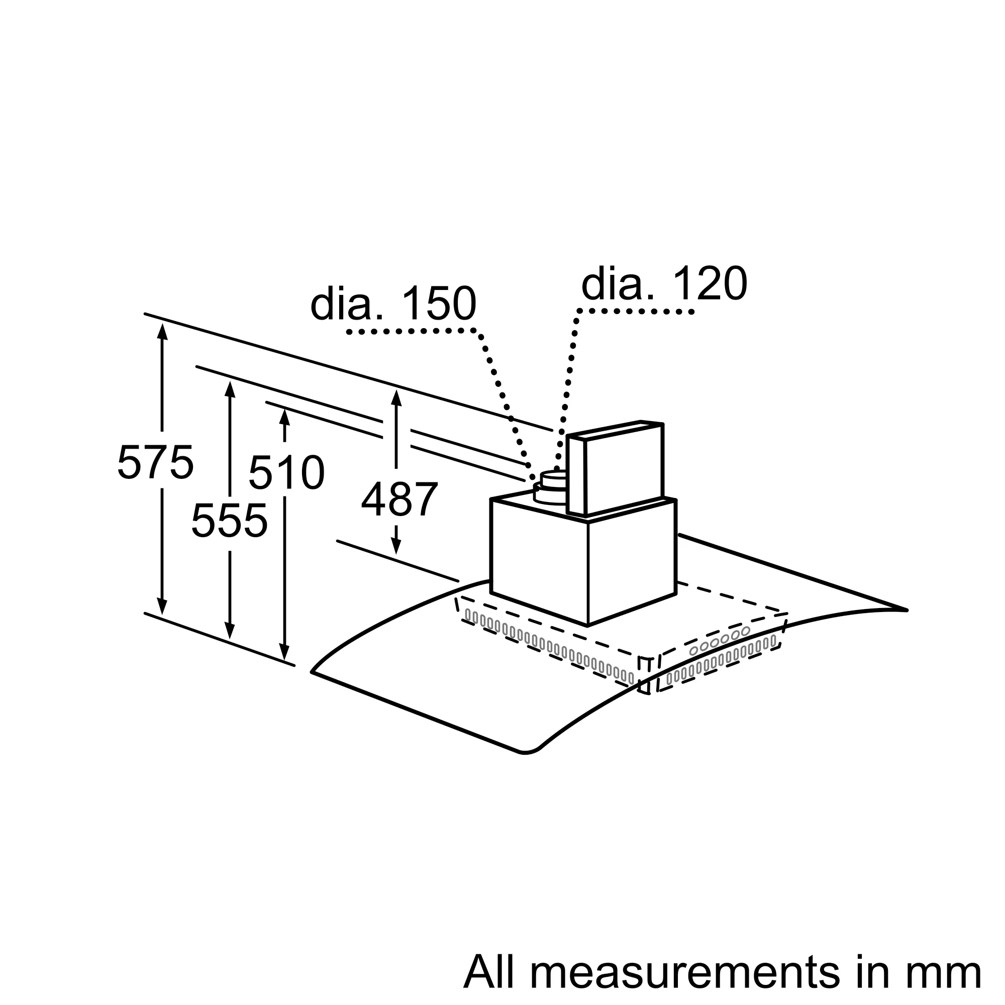 DWA096550 wall-mounted cooker hood | BOSCH AE