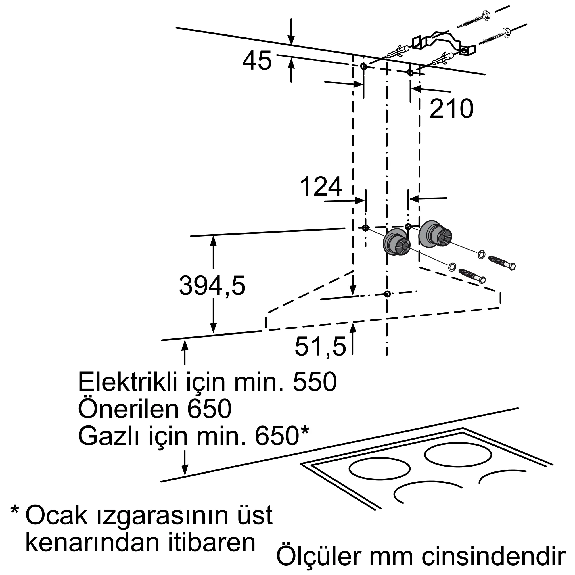 LC66WA530 wall-mounted cooker hood | Siemens Ev Aletleri