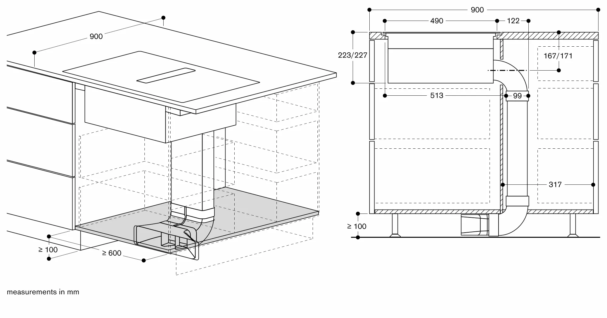 CV282111 Induction hob with integrated ventilation system | GAGGENAU NZ