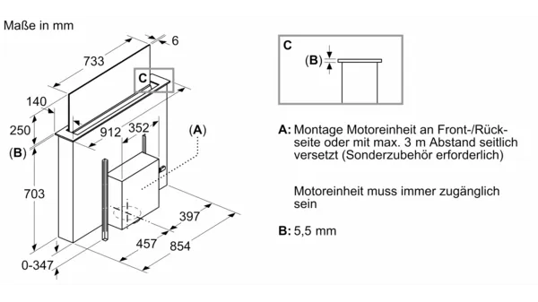 Hút mùi âm bànSiemens iQ700 90cm