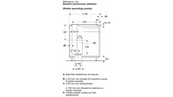 N 90 Į stalviršį įleidžiamas gartraukis 80 cm Flex Design I88WMM1Y7 I88WMM1Y7-6