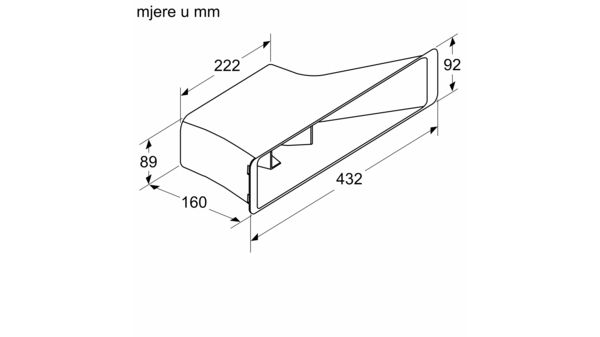 Dodatni pribor za nape Z821PD0 Z821PD0-3