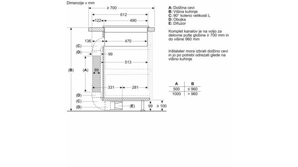N 90 Induction hob with integrated ventilation system 80 cm surface mount with frame T58TL6EN2 T58TL6EN2-7