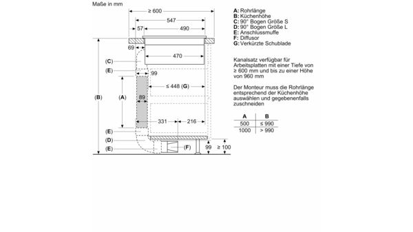 N 70 Induktionskochfeld mit Dunstabzug 70 cm Flex Design V57YHQ4C0 V57YHQ4C0-15
