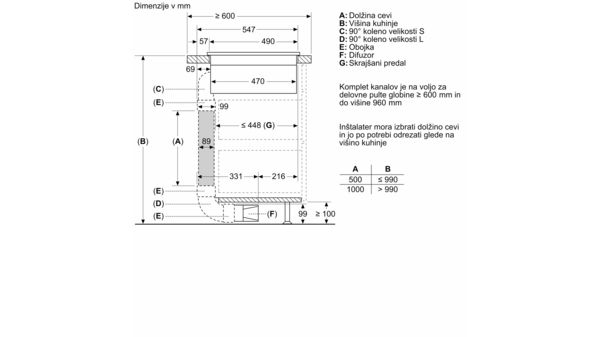 N 90 Induction hob with integrated ventilation system 80 cm surface mount with frame T58TL6EN2 T58TL6EN2-9