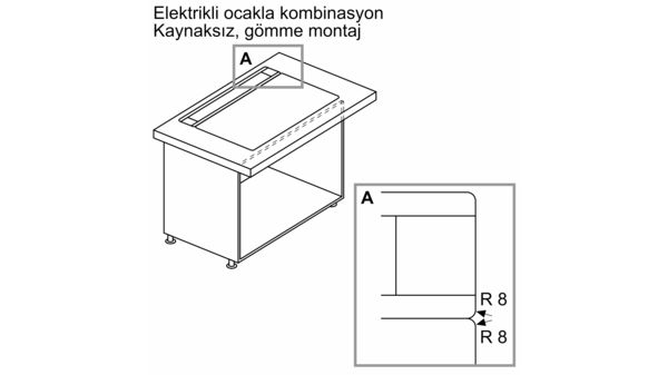 iQ700 Tezgaha Entegre Davlumbaz 80 cm Tezgaha Sıfır Montaj LD88WMM65 LD88WMM65-16