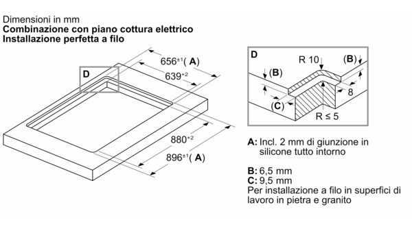 Siemens LD98WMM66 – Cappa downdraft – 90 cm – finitura vetro – velocità 3+2  – portata 519 m³/h – classe A