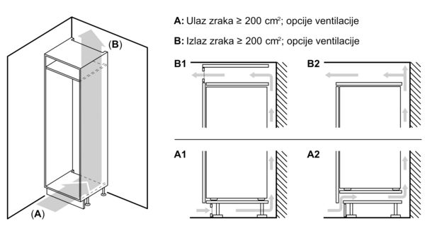 N 50 Ugradbeni hladnjak sa zamrzivačem na dnu 177.2 x 54.1 cm fiksna šarka KI5872FE0 KI5872FE0-11