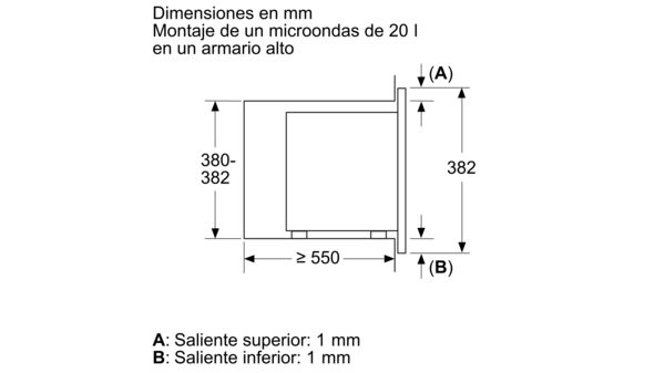 Microondas integrable Blanco 3CG6142B3 3CG6142B3-6