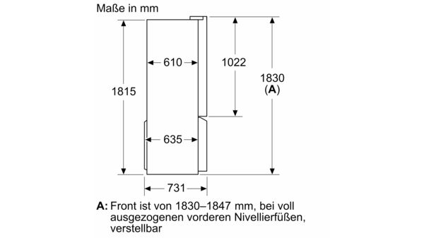 iQ300 Kühl-Gefrier-Kombination, mehrtürig 183 x 90.5 cm BlackSteel KF96NAXEA KF96NAXEA-17