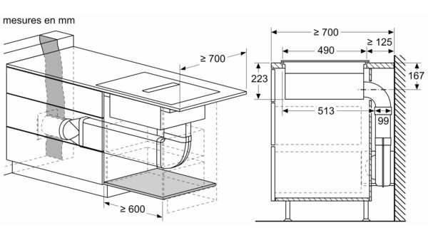 iQ500 Table induction aspirante 70 cm sans cadre ED711FQ15E ED711FQ15E-11