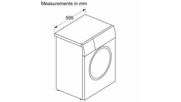 iQ300 washing machine, Slimline 8 kg 1200 rpm WS12S468HK WS12S468HK-6