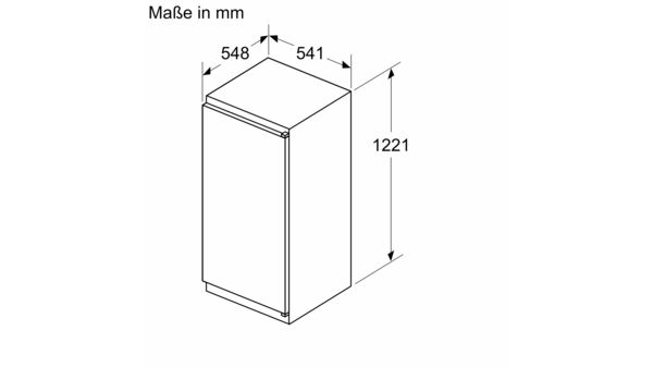 Einbau-Kühlschrank mit Gefrierfach 122.1 x 54.1 cm Schleppscharnier CK242NSE0 CK242NSE0-8