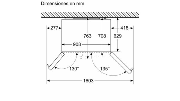 Frigorífico americano 178.7 x 90.8 cm Acero antihuellas 3FAE494XE 3FAE494XE-10