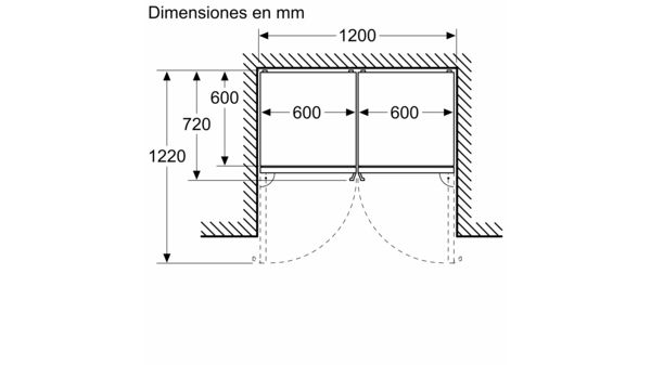 Frigorífico combinado 186 x 60 cm Acero antihuellas 3KFB664XE 3KFB664XE-11