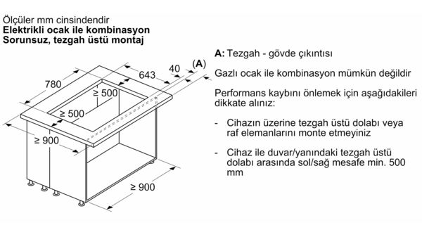 iQ700 Tezgaha Entegre Davlumbaz 80 cm Tezgaha Sıfır Montaj LD88WMM65 LD88WMM65-21