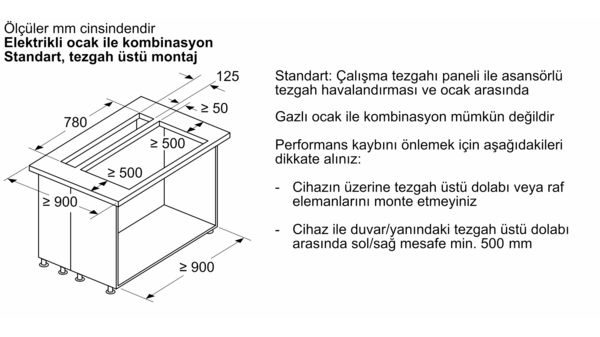 iQ700 Tezgaha Entegre Davlumbaz 80 cm Tezgaha Sıfır Montaj LD88WMM65 LD88WMM65-20