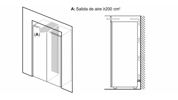 Congelador vertical 1 puerta 186 x 60 cm Acero mate antihuellas 3GFE564ME 3GFE564ME-8