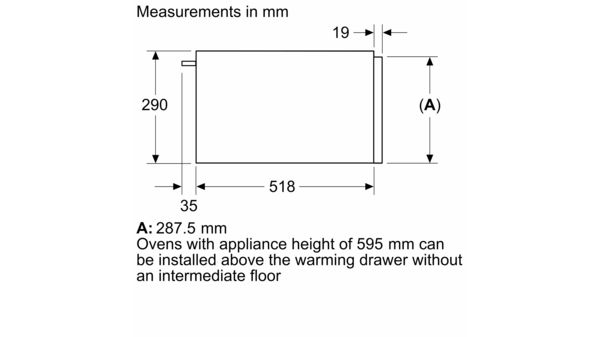 N 70 Built-in warming drawer 60 x 29 cm Graphite-Grey N34HA11G1B N34HA11G1B-7