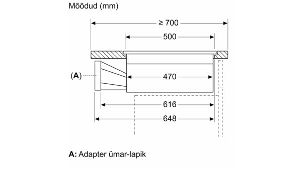 N 90 Integreeritava õhupuhastussüsteemiga induktsioonpliidiplaat 80 cm tasapinnaline paigaldus V68PYX4C0 V68PYX4C0-6