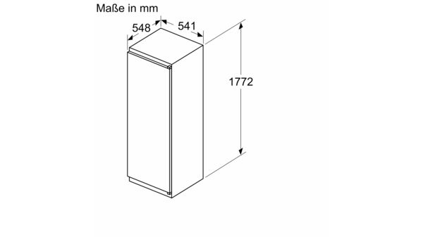 Einbau-Kühlschrank mit Gefrierfach 177.2 x 54.1 cm Schleppscharnier CK282NSE0 CK282NSE0-6