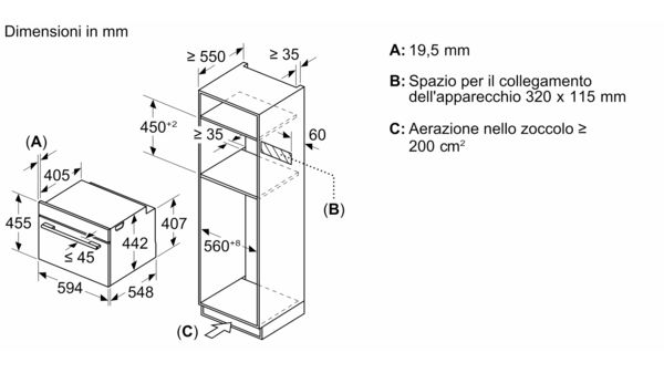 CM776GKB1 Forno compatti da incasso con funzione microonde