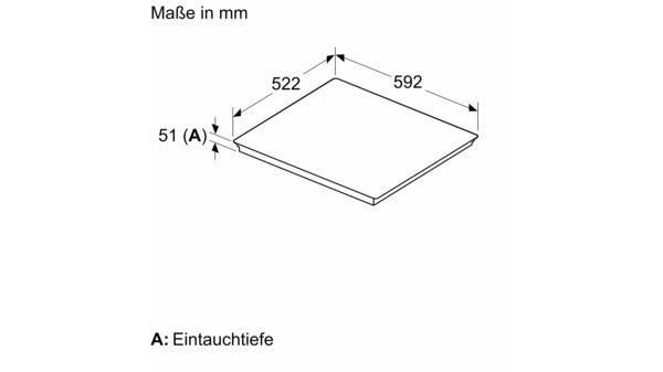 Induktionskochfeld 60 cm herdgesteuert, Rahmenlos aufliegend CM731036 CM731036-9
