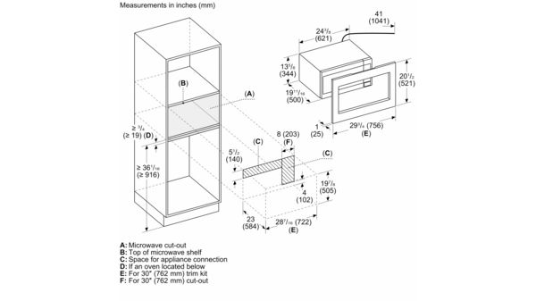 Masterpiece® Built-In Microwave 24'' Left Side Opening Door, Stainless Steel MBCS MBCS-9