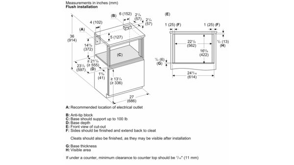 Professional MicroDrawer® Microwave 24'' Stainless Steel MD24BS MD24BS-15