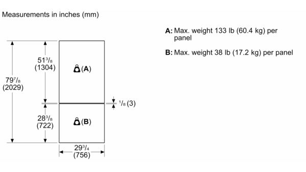 Freedom® Built-in Two Door Bottom Freezer 30'' Panel Ready T30IB100SP T30IB100SP-17