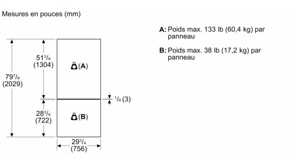 Freedom® Réfrigérateur combiné intégrable 30'' Panel Ready T30IB100SP T30IB100SP-17