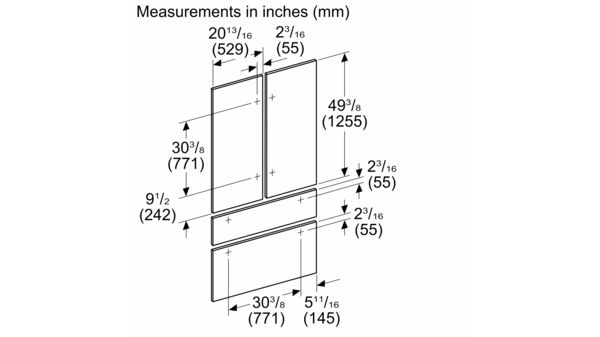 Door panel TFL42IT100 TFL42IT100-3